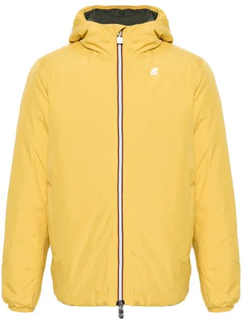 logo-patch hoodied padded jacket by K-WAY