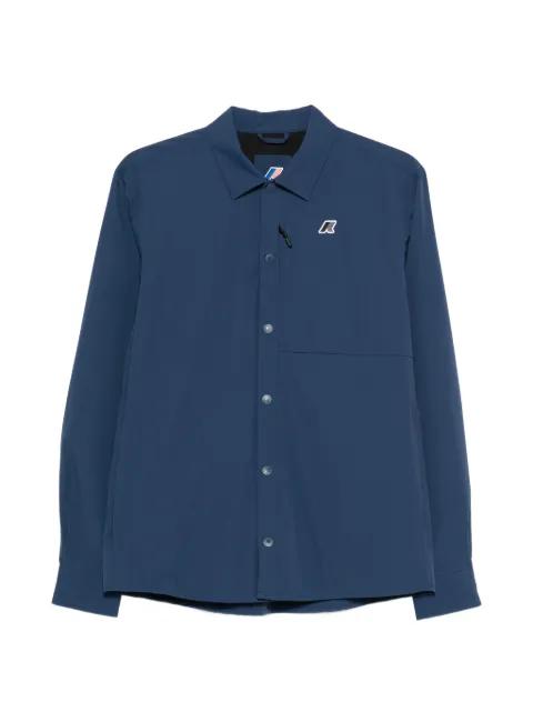 logo-patch overshirt by K-WAY