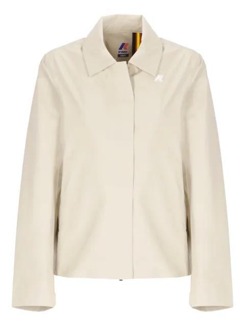 logo-plaque collar jacket by K-WAY