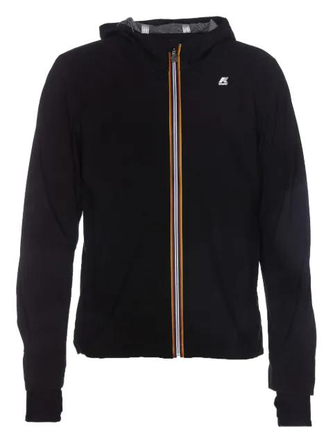 logo-print hoodied jacket by K-WAY