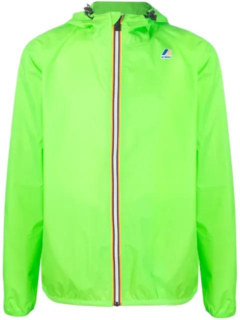 logo-print hoodied jacket by K-WAY