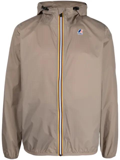 logo-print hoodied jacket by K-WAY