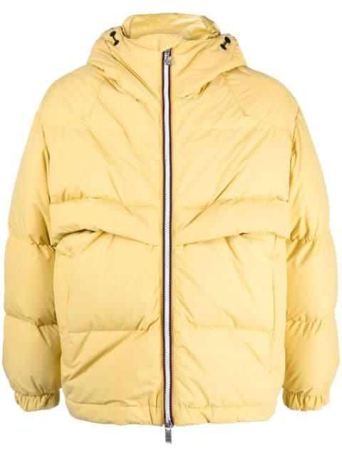 padded zip up coat by K-WAY
