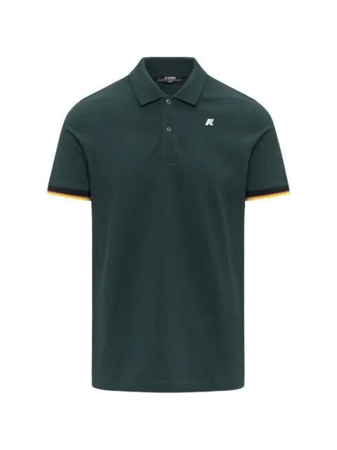 piqué contrast sleeve polo shirt by K-WAY