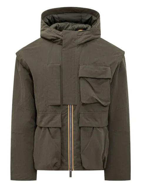 pocketed hoodied jacket by K-WAY