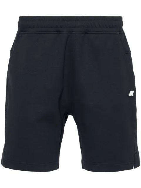 rubberised-logo track shorts by K-WAY