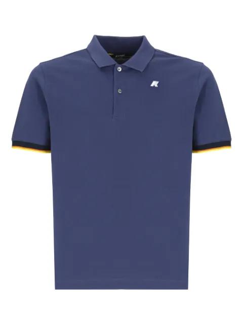 two-button cotton polo shirt by K-WAY