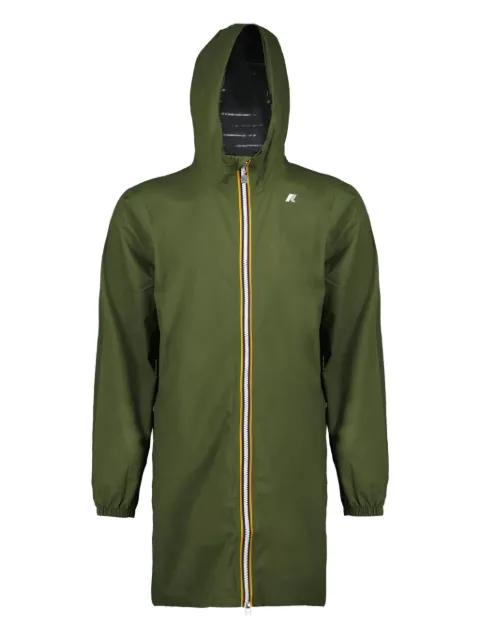 zip-fastening hoodied coat by K-WAY
