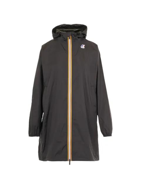 zip-up hoodied coat by K-WAY