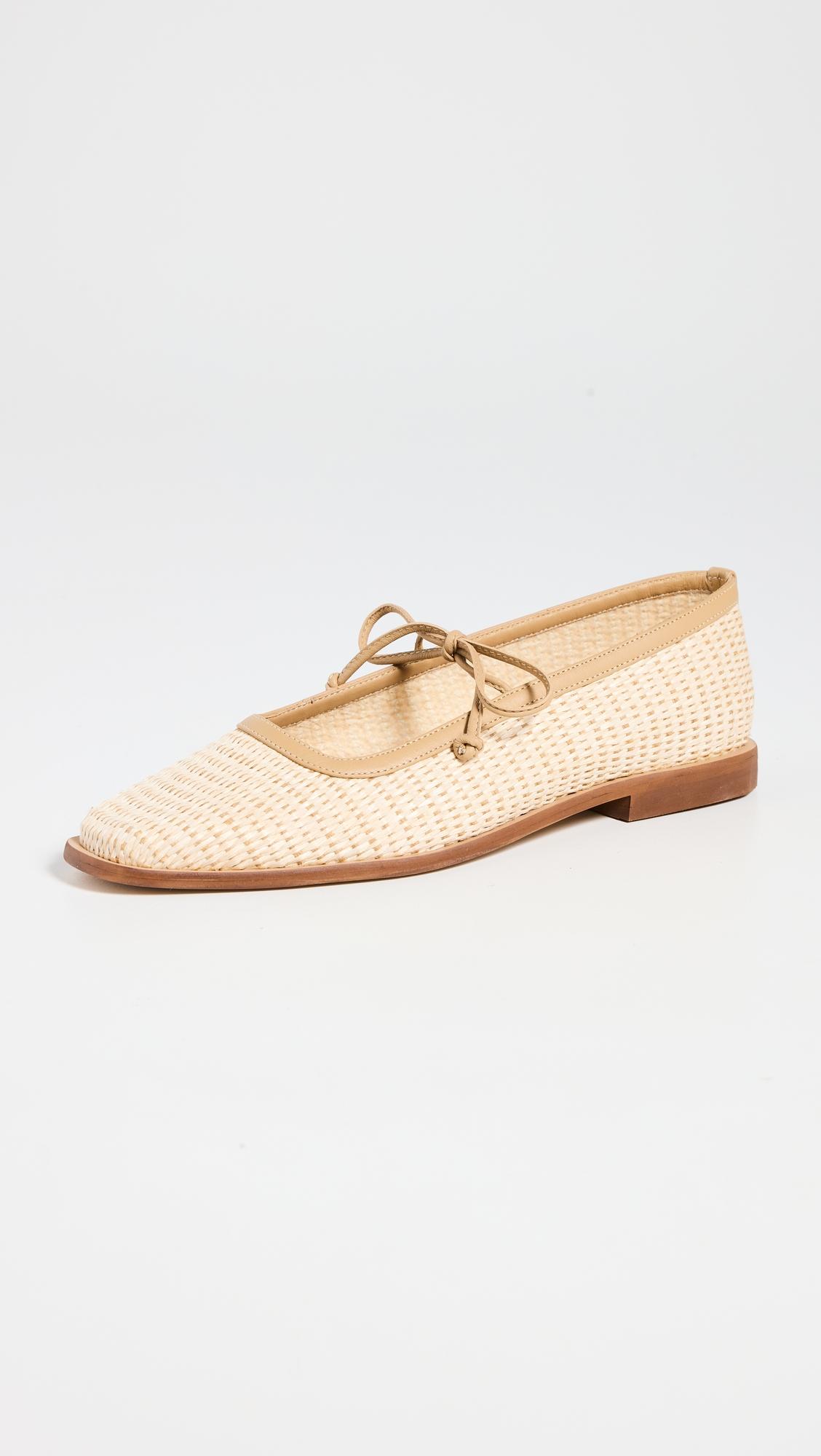 Lexie Basketweave Ballerina Flats by KAANAS