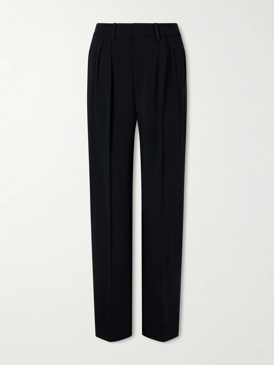 Aiden pleated cady straight-leg pants by KALLMEYER
