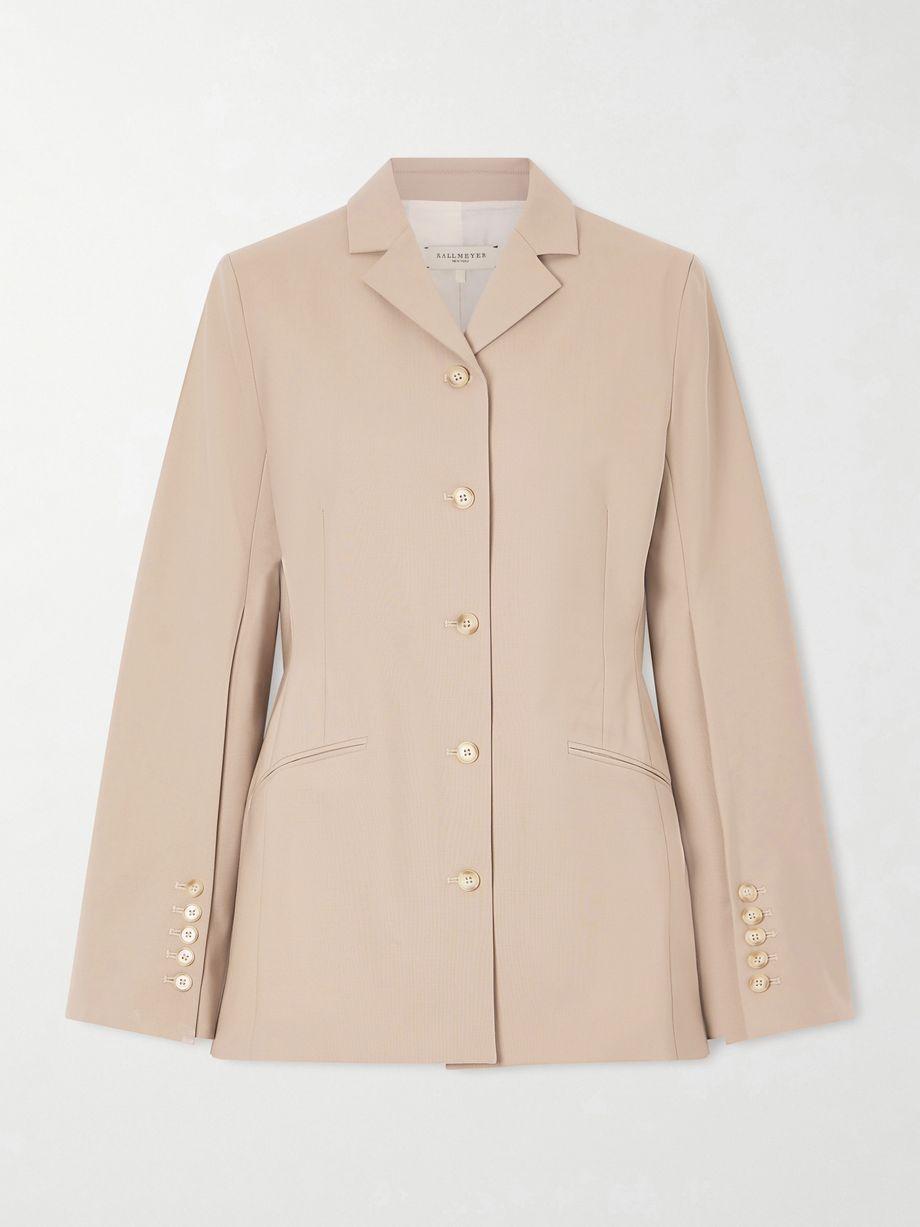 Benny wool-blend grain de poudre blazer by KALLMEYER