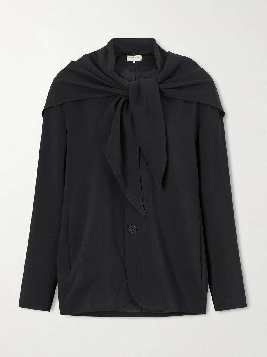 Jamie tie-detailed cady blazer by KALLMEYER