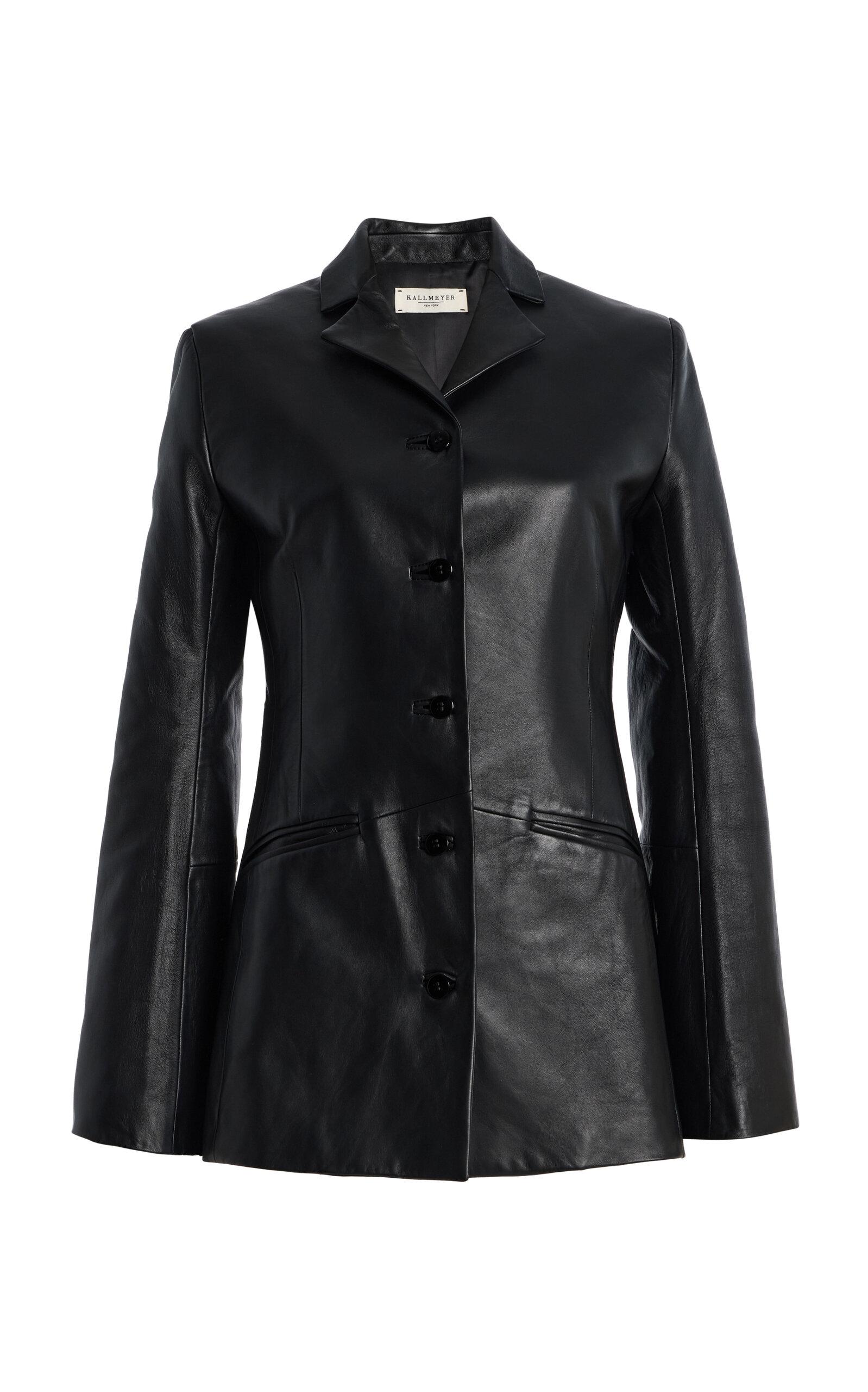 KALLMEYER Benny Longline Leather Blazer - Moda Operandi by KALLMEYER