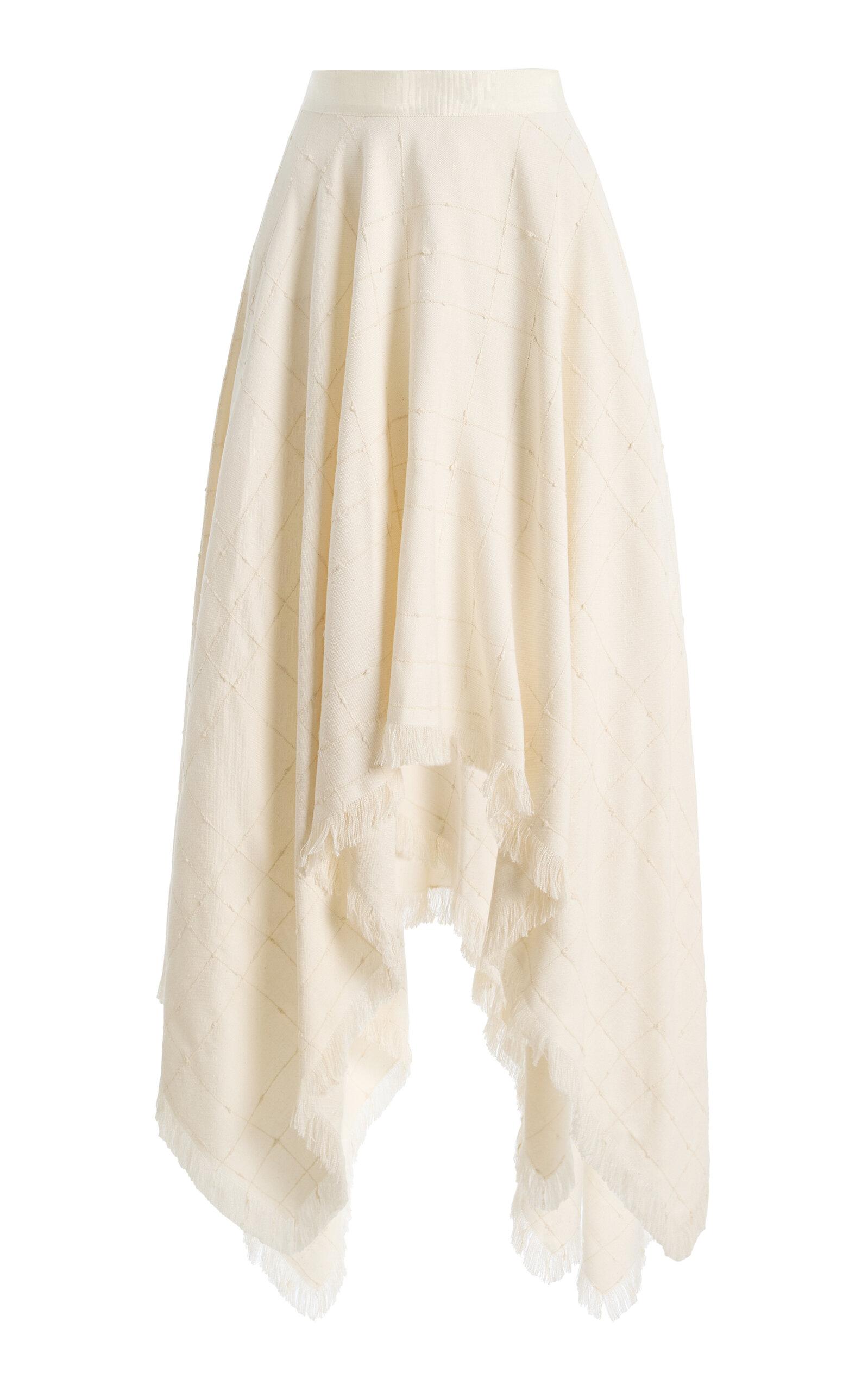 KALLMEYER Felicity Fringed Check-Weave Maxikirt - Moda Operandi by KALLMEYER