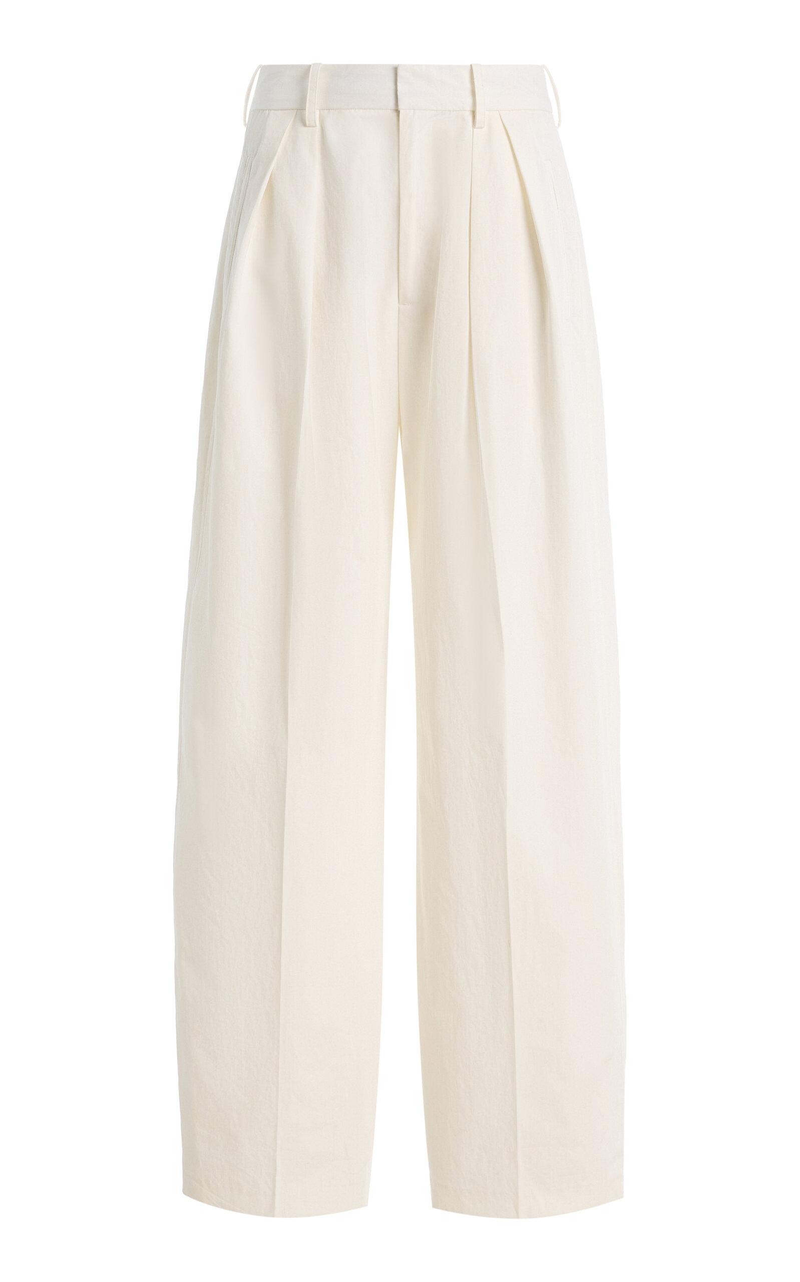 KALLMEYER Joel Pleated Cotton-Poplin Trousers - Moda Operandi by KALLMEYER