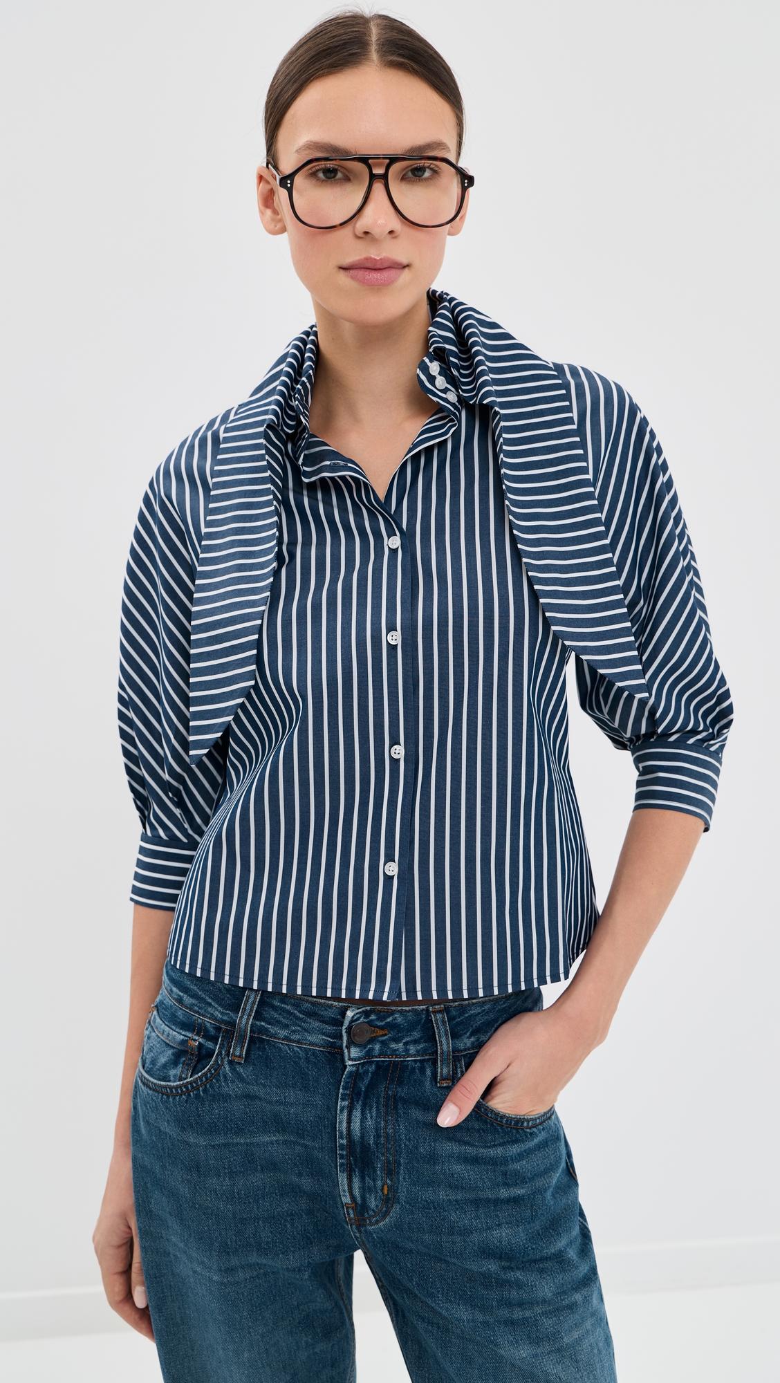 Lilette 3/4 Sleeve Button Down by KALLMEYER