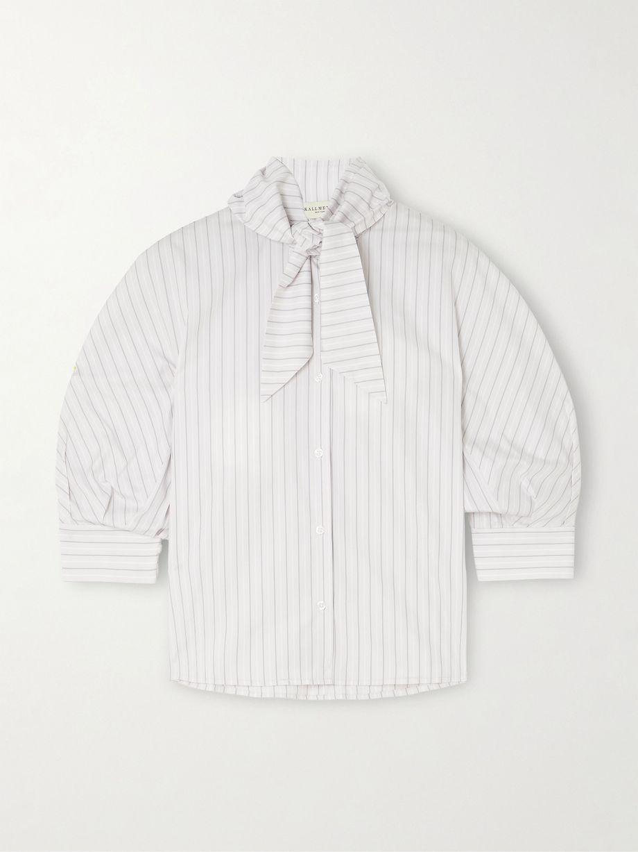 Lilette striped cotton-poplin shirt by KALLMEYER
