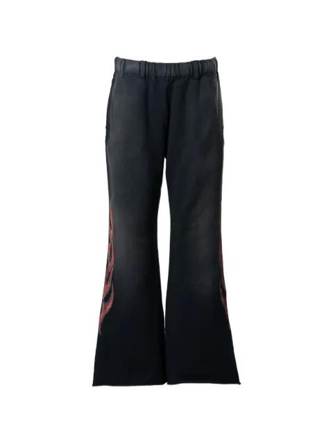 Crayon Flame bootcut trousers by KAMIYA