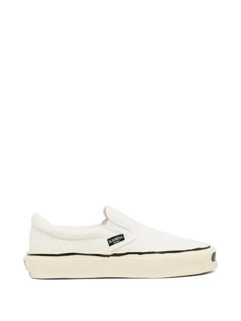 canvas slip-on sneakers by KAMIYA
