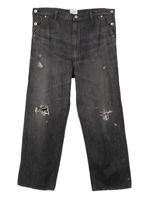distressed jeans by KAMIYA