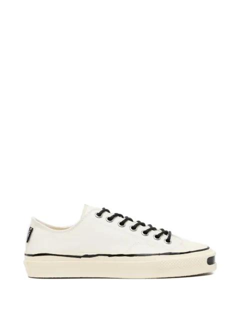 logo-patched canvas sneakers by KAMIYA