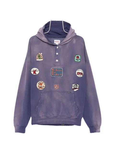 patch hoodie by KAMIYA