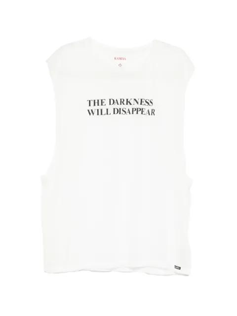 slogan-print T-shirt by KAMIYA