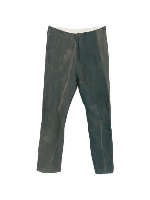 faded-effect trousers by KANG
