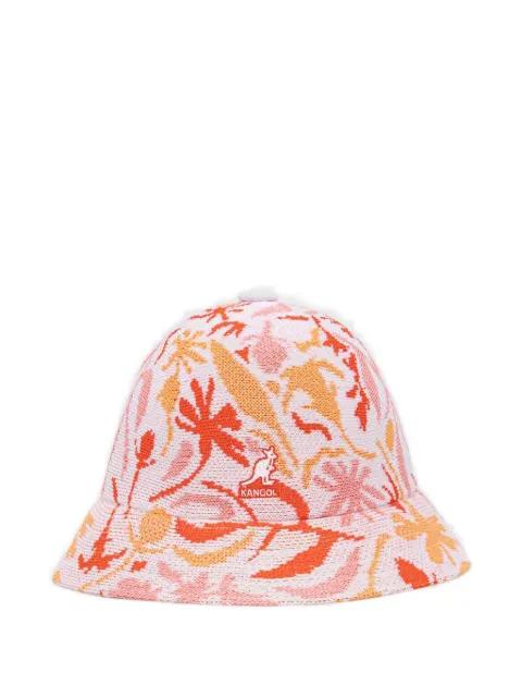 floral-intarsia bucket hat by KANGOL