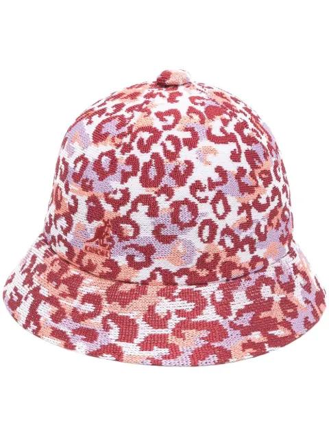 leopard-print bucket hat by KANGOL