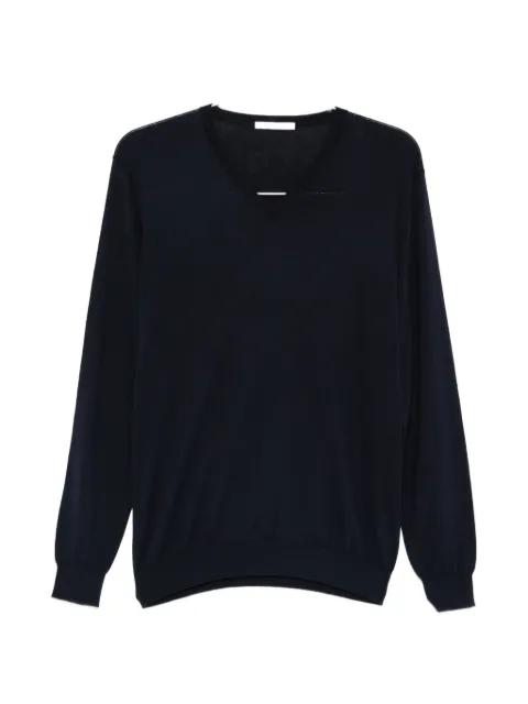 V-neck long-sleeve sweater by KANGRA