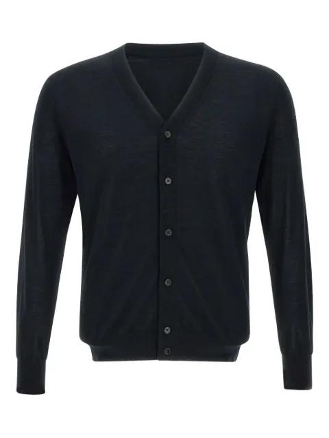 button V-neck cardigan by KANGRA