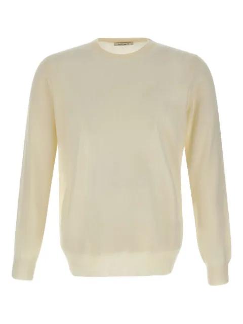 crew-neck ribbed-edge sweater by KANGRA