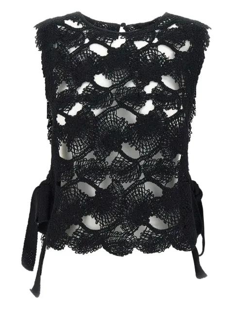 crochet-knit top by KANGRA