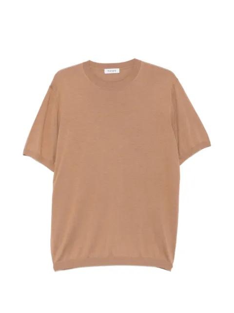 fine-knit crew-neck T-shirt by KANGRA