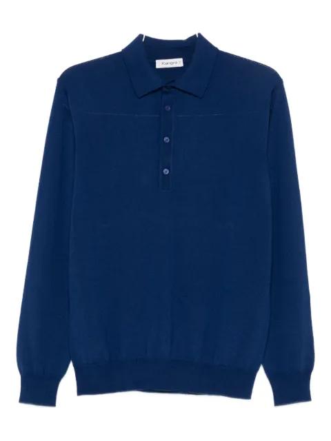 fine-knit polo shirt by KANGRA