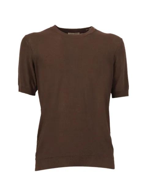 fine-knit short-sleeve T-shirt by KANGRA