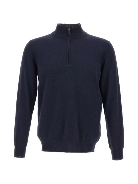 half-zip stand-up collar sweater by KANGRA