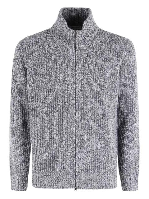 high-neck cardigan by KANGRA