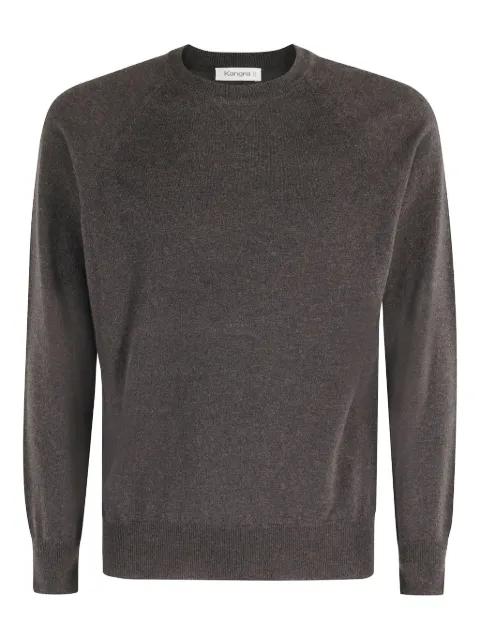 raglan-sleeve crew-neck sweater by KANGRA
