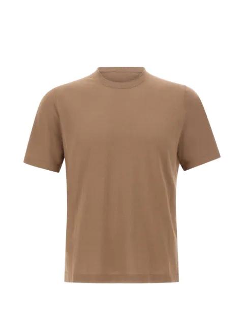 ribbed crew-neck knitted T-shirt by KANGRA