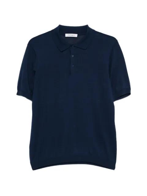 ribbed-knit polo shirt by KANGRA