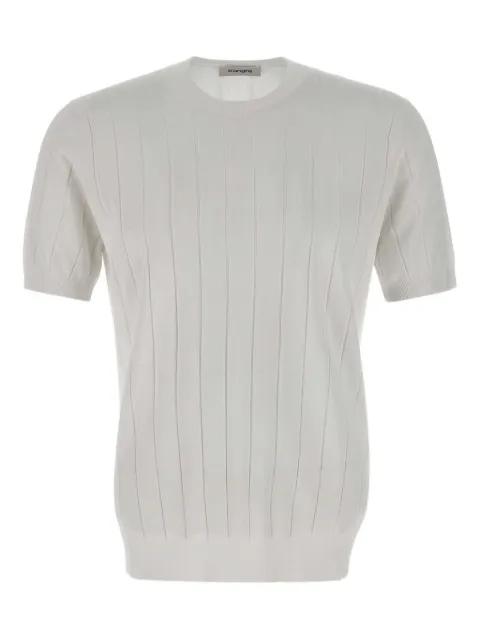 ribbed short-sleeve T-shirt by KANGRA