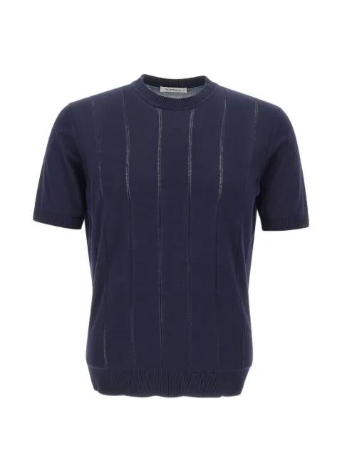 ribbed short-sleeve sweater by KANGRA