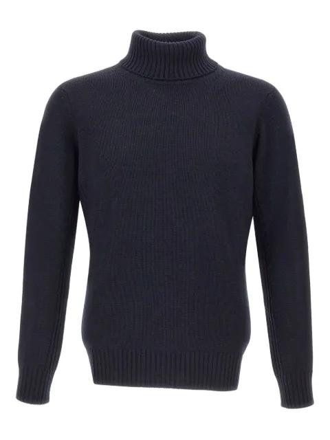 roll neck ribbed-trim sweater by KANGRA