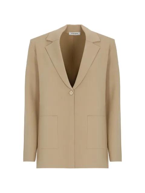 single-breasted patch-pocket blazer by KANGRA