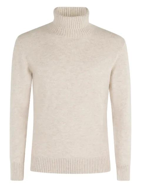 turtleneck ribbed-hem sweater by KANGRA