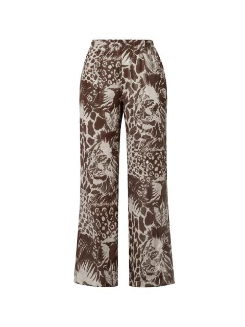 animal-print trousers by KAOS