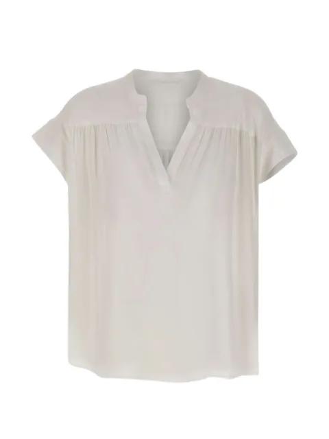 gathered flared blouse by KAOS